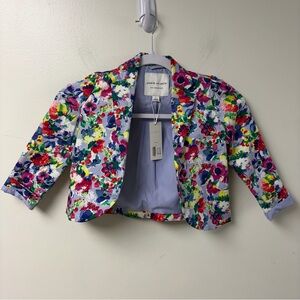 NWT Janie and Jack Girls‎ Floral Blazer Jacket Size 4